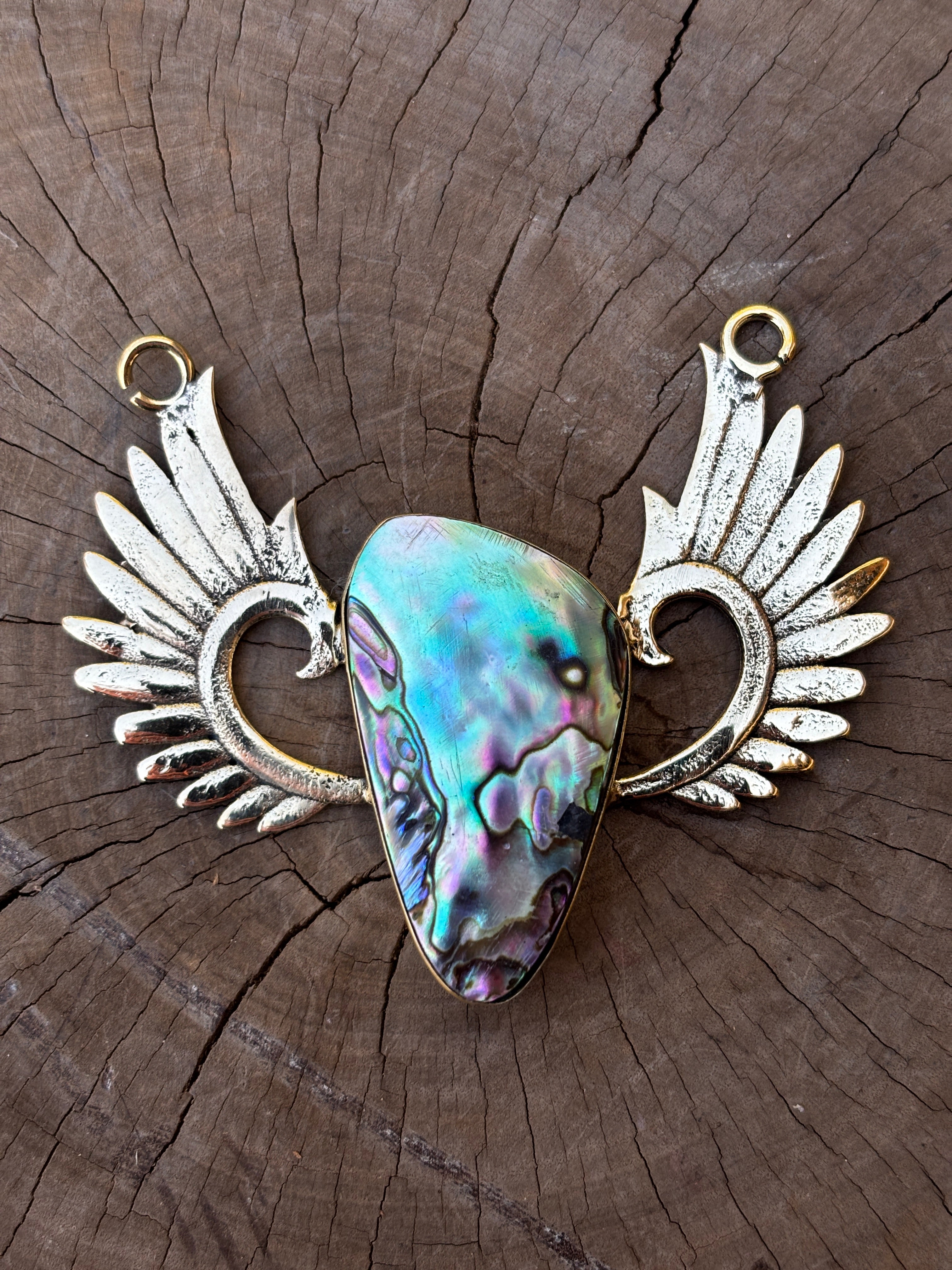 Brass Abalone Pendant