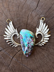 Brass Abalone Pendant