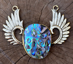 Brass Abalone Pendant