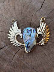 Brass Abalone Pendant