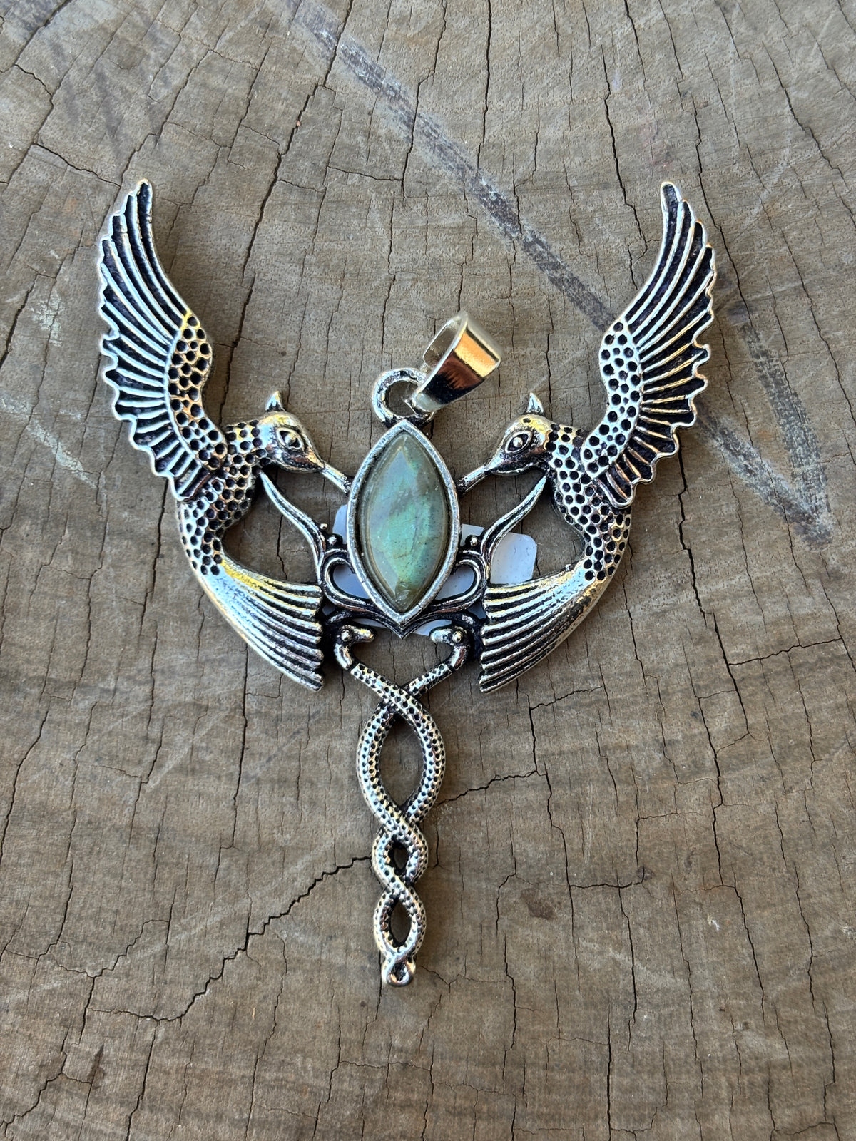 Silver Swallow Pendant