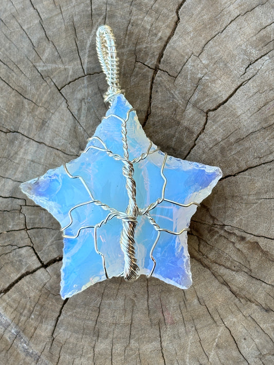 Opalite Wire Wrapped Star