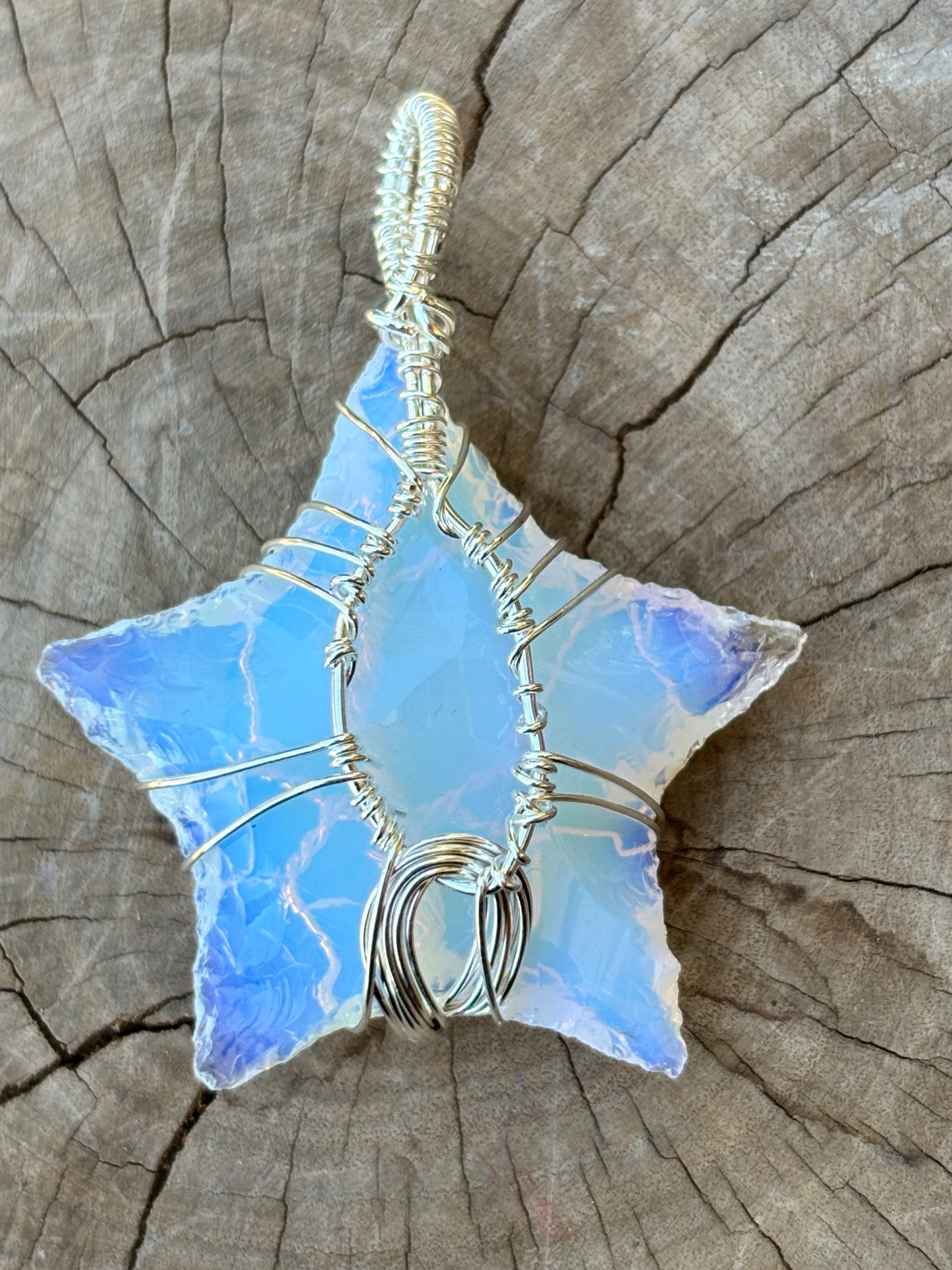 Opalite Wire Wrapped Star