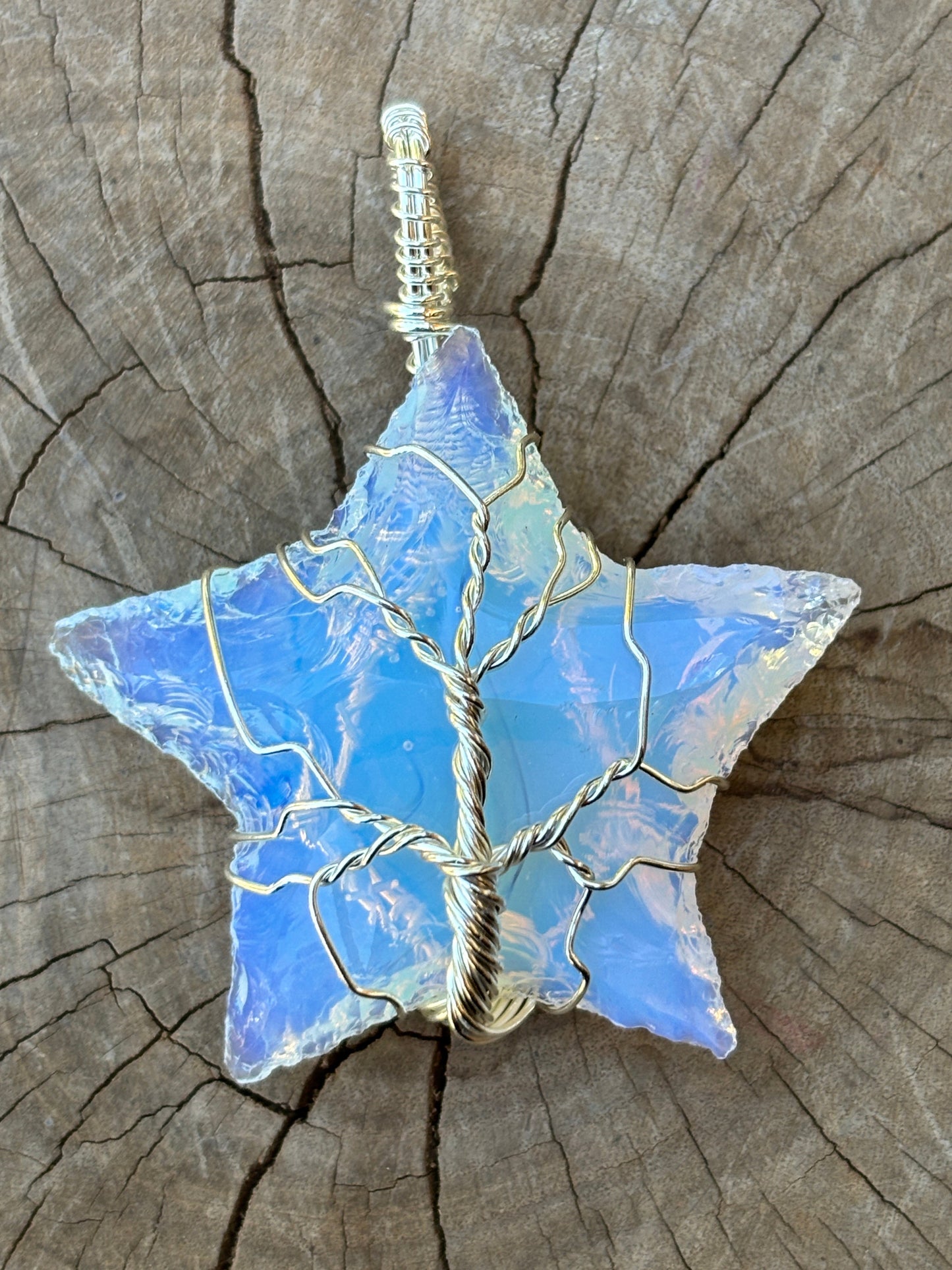 Opalite Wire Wrapped Star