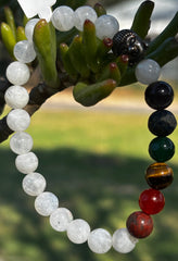Moon Stone Crystal Chakra Beaded Bracelet
