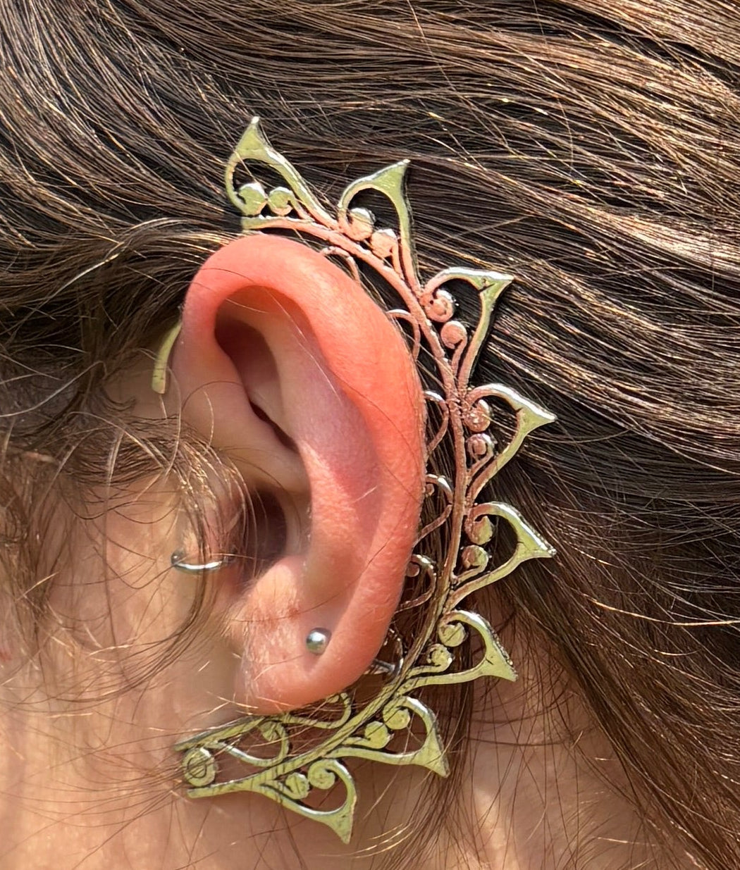 White Metal Ear Cuffs
