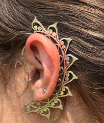 White Metal Ear Cuffs