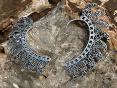 White Metal Ear Cuffs