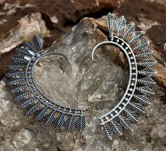 White Metal Ear Cuffs