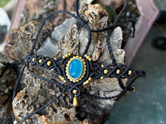 Opalite Macrame Choker / Head Piece