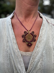 Macrame Mandala Necklace