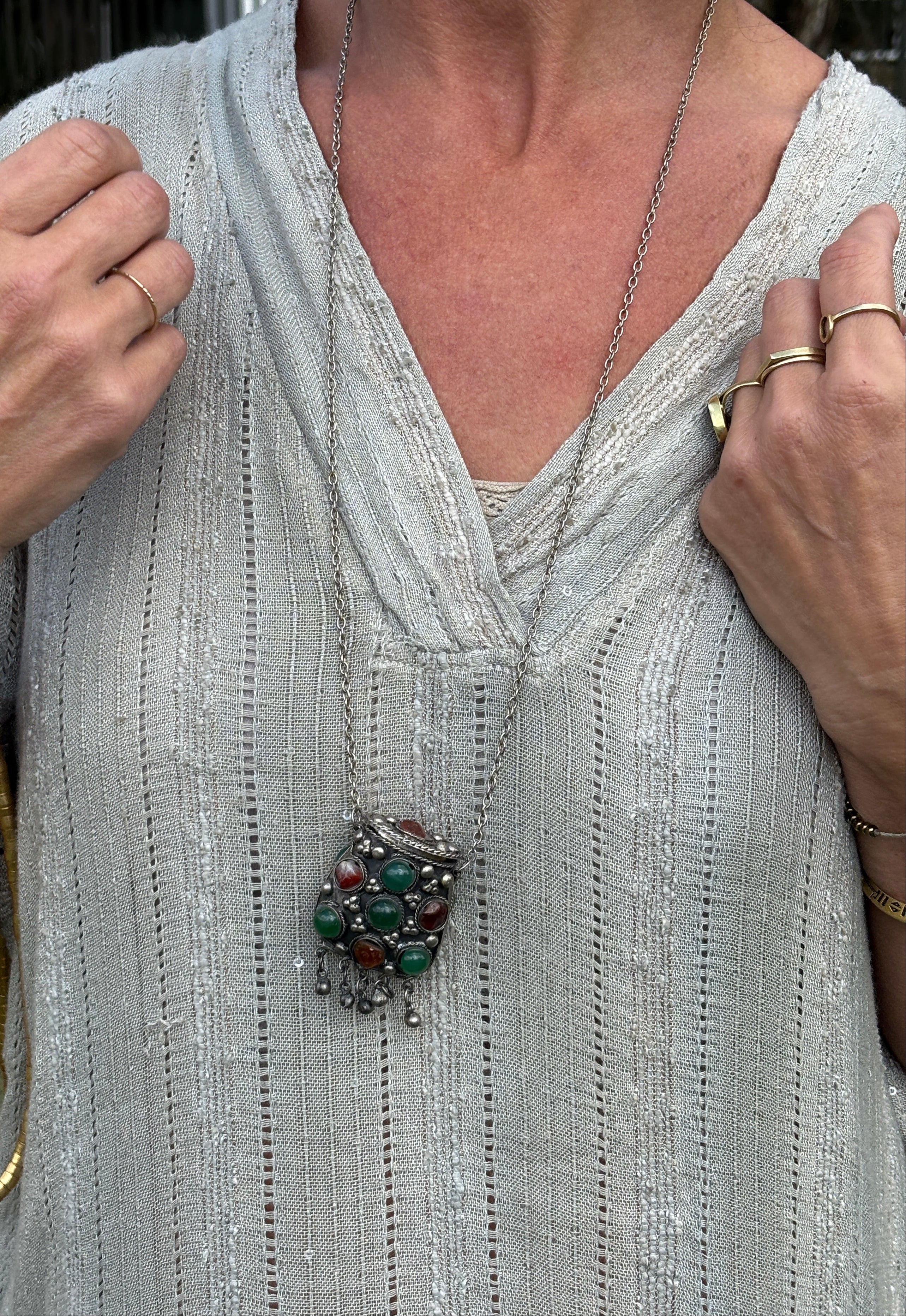 Crystal Locket Necklace