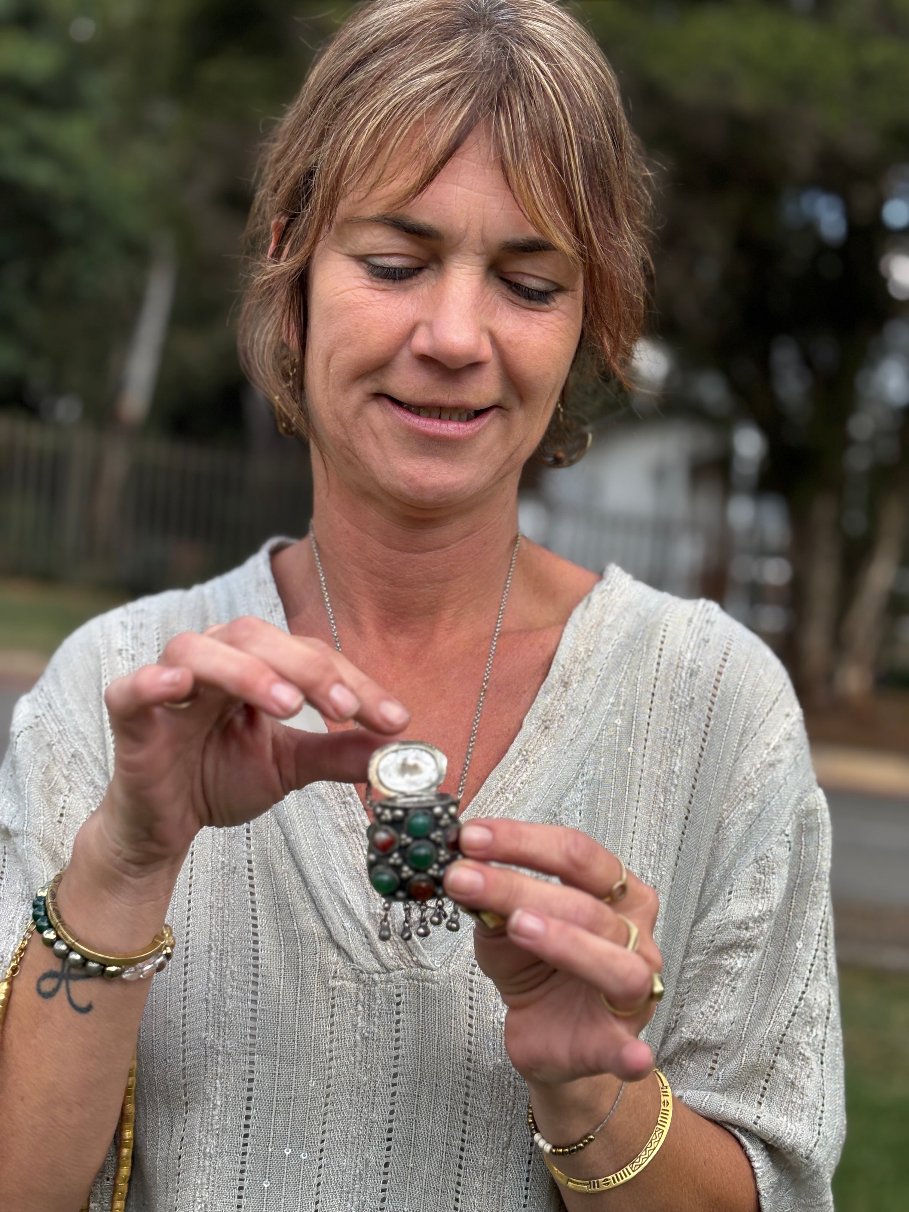 Crystal Locket Necklace
