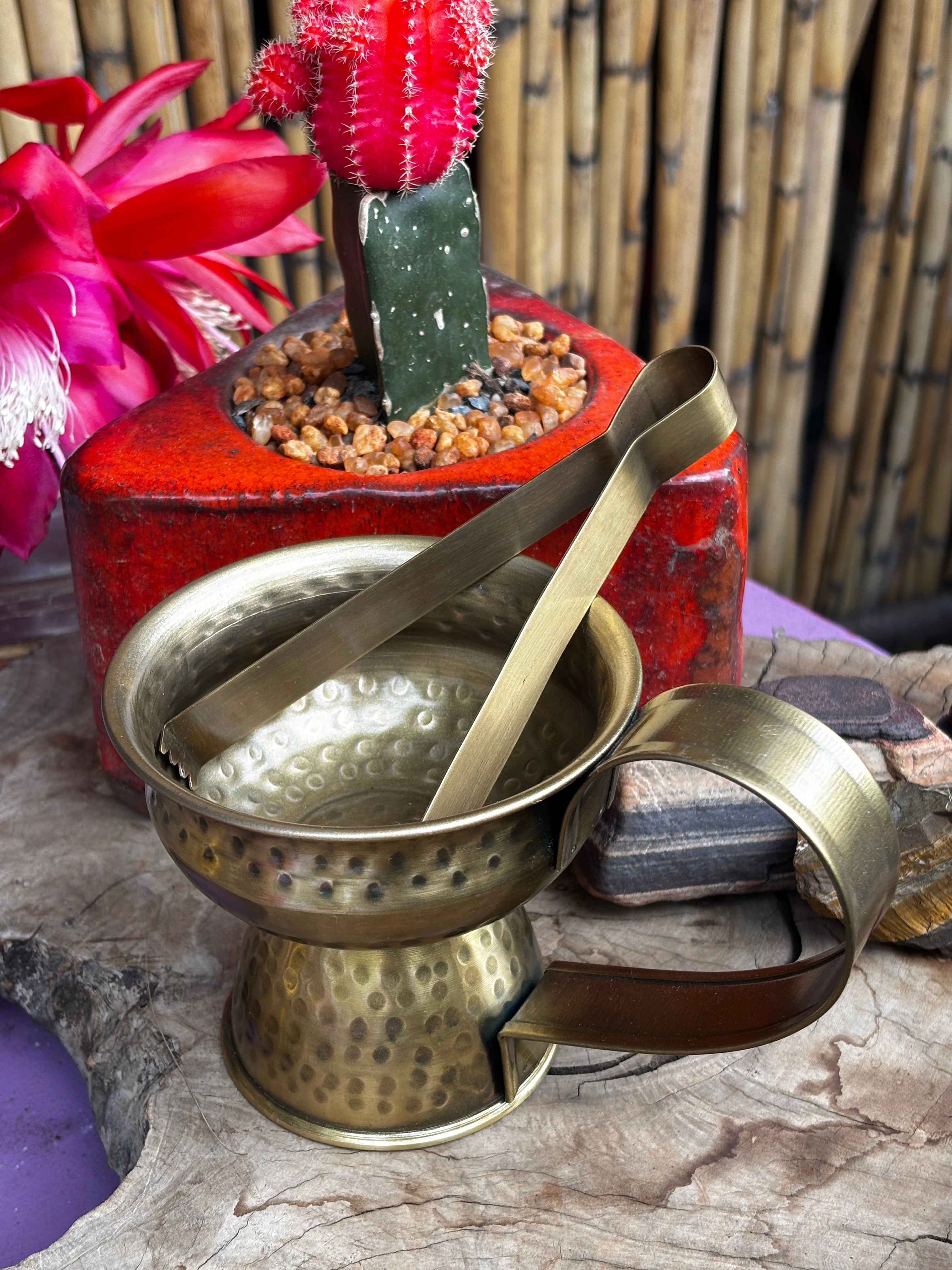 Brass Resin / Herb Cleansing Pot