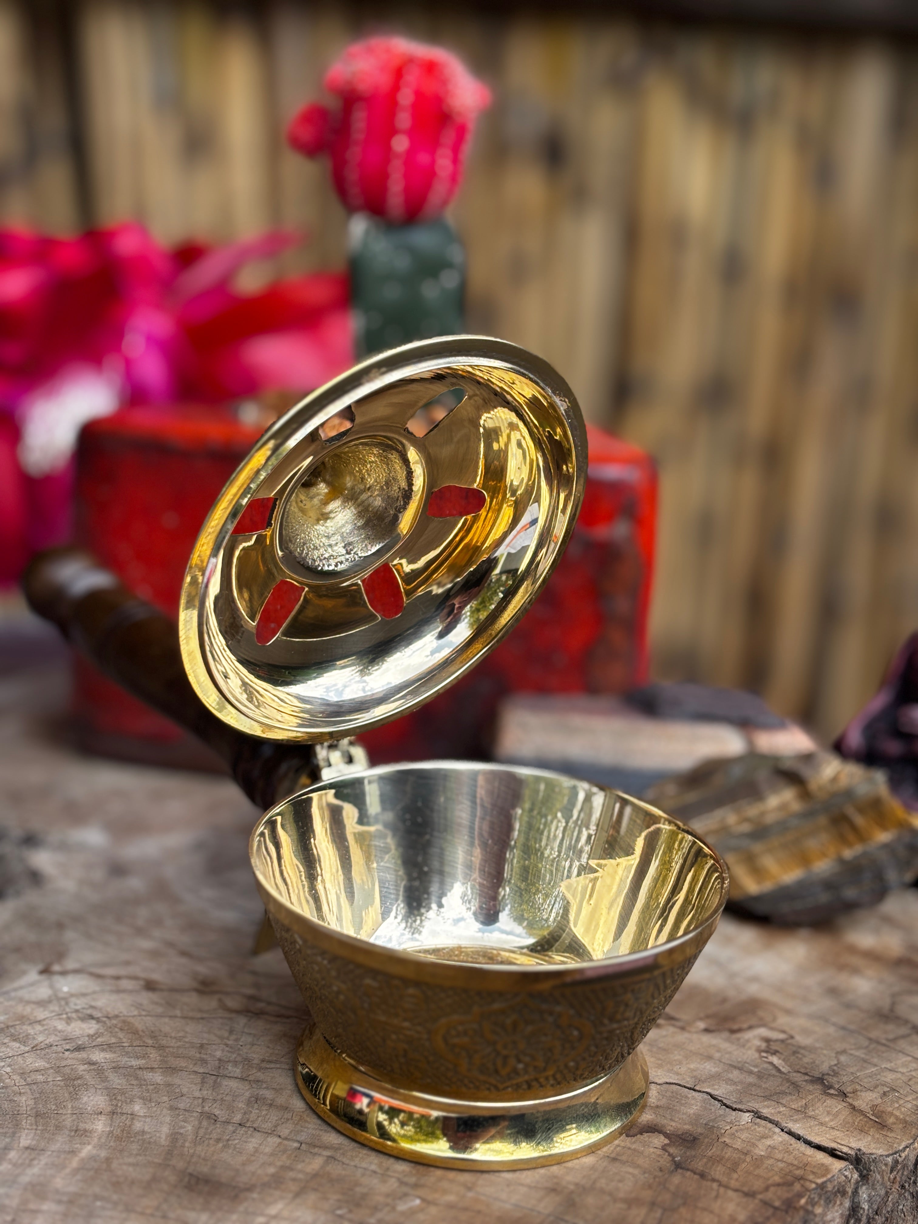 Brass Resin / Herb Cleansing Pot