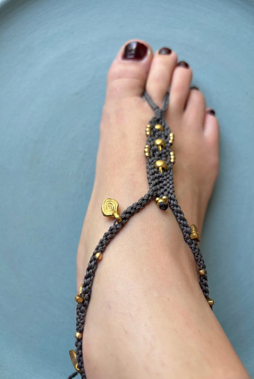 Macrame Foot Adornment