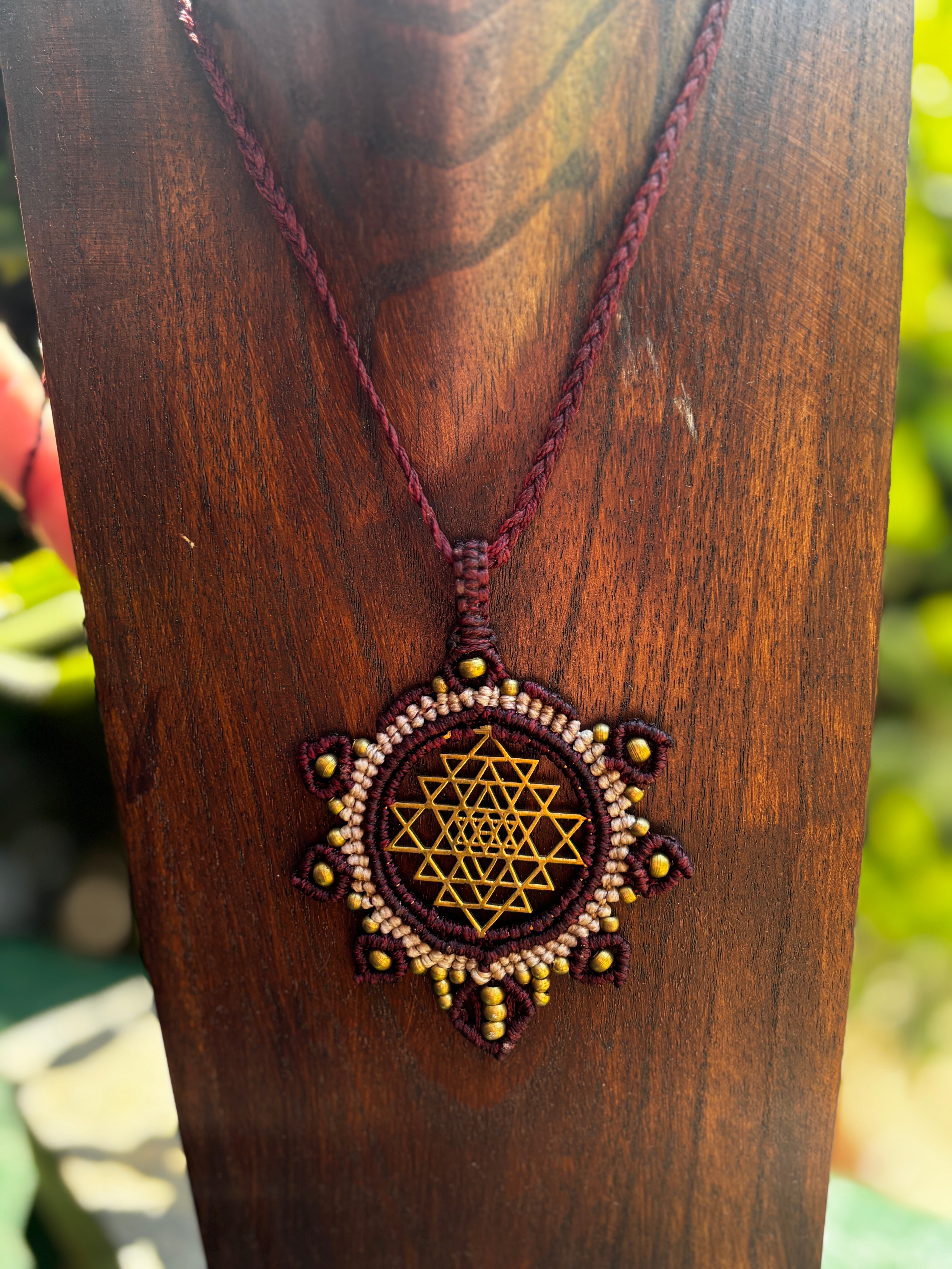Macrame Mandala Necklace