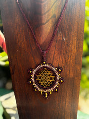 Macrame Mandala Necklace