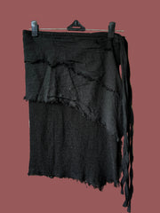 Bohemian Mesh Cotton Wrap Skirt