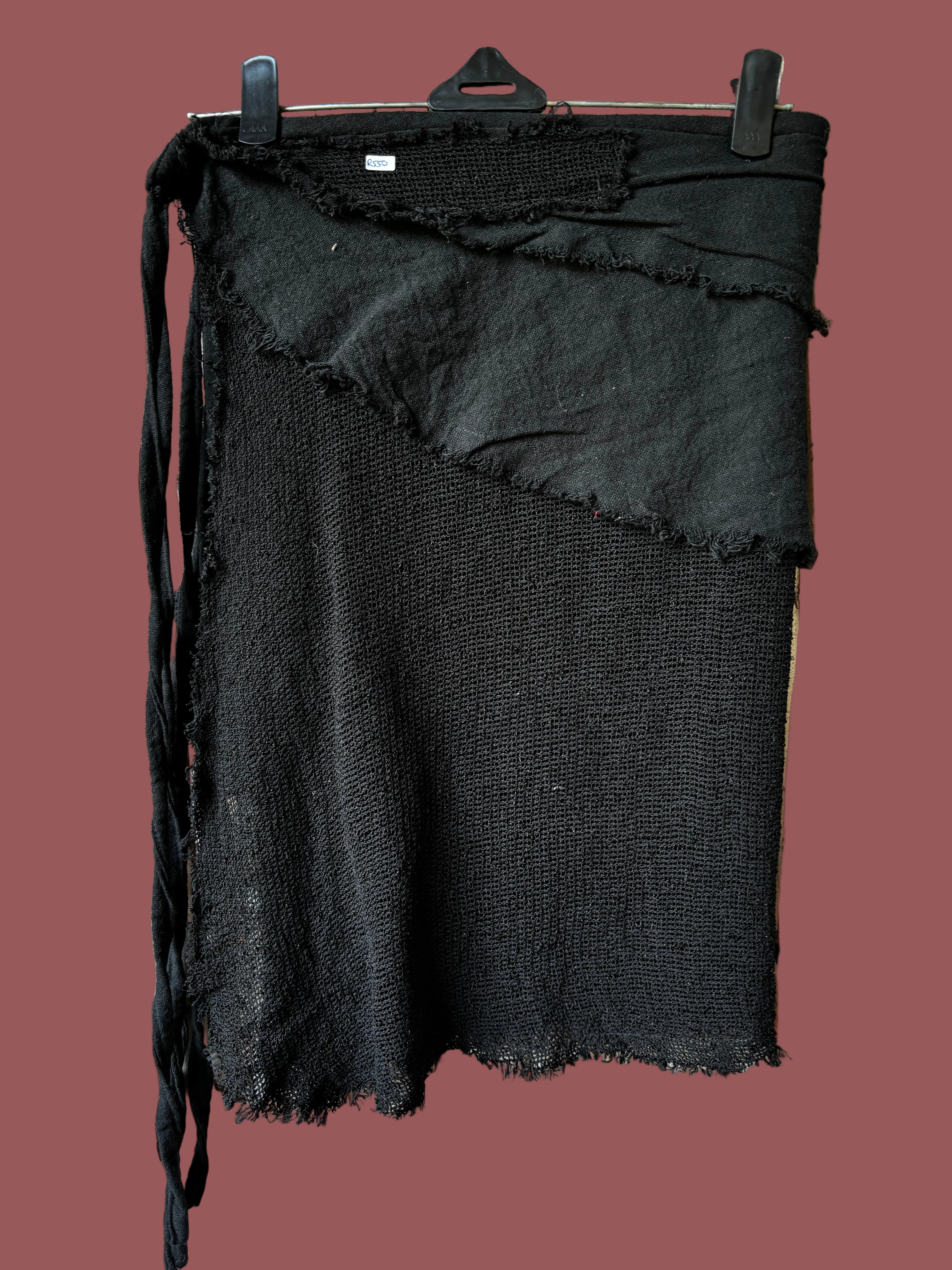 Bohemian Mesh Cotton Wrap Skirt