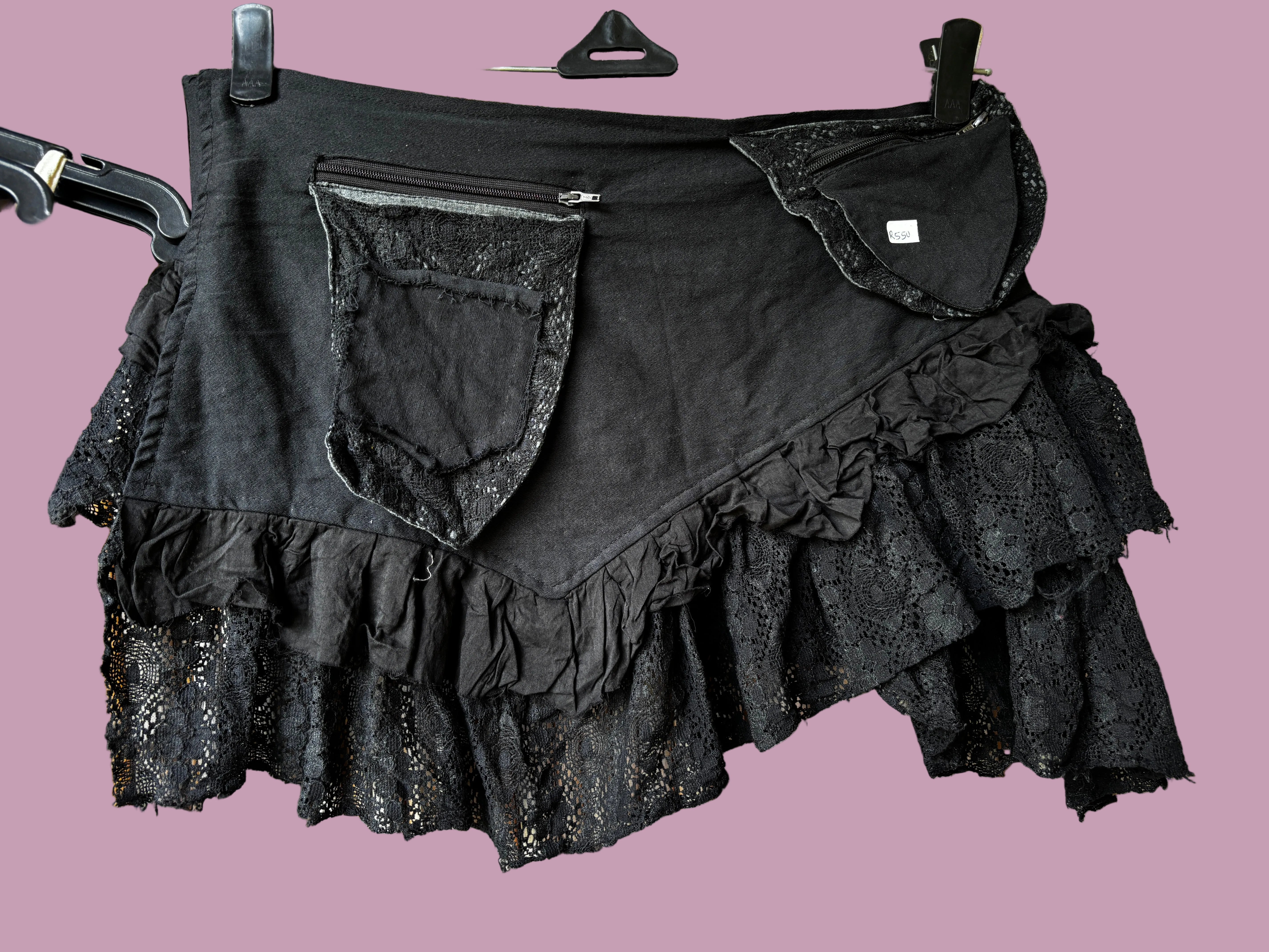 Dark Fae Wrap Mini Skirt