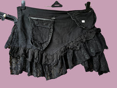 Dark Fae Wrap Mini Skirt