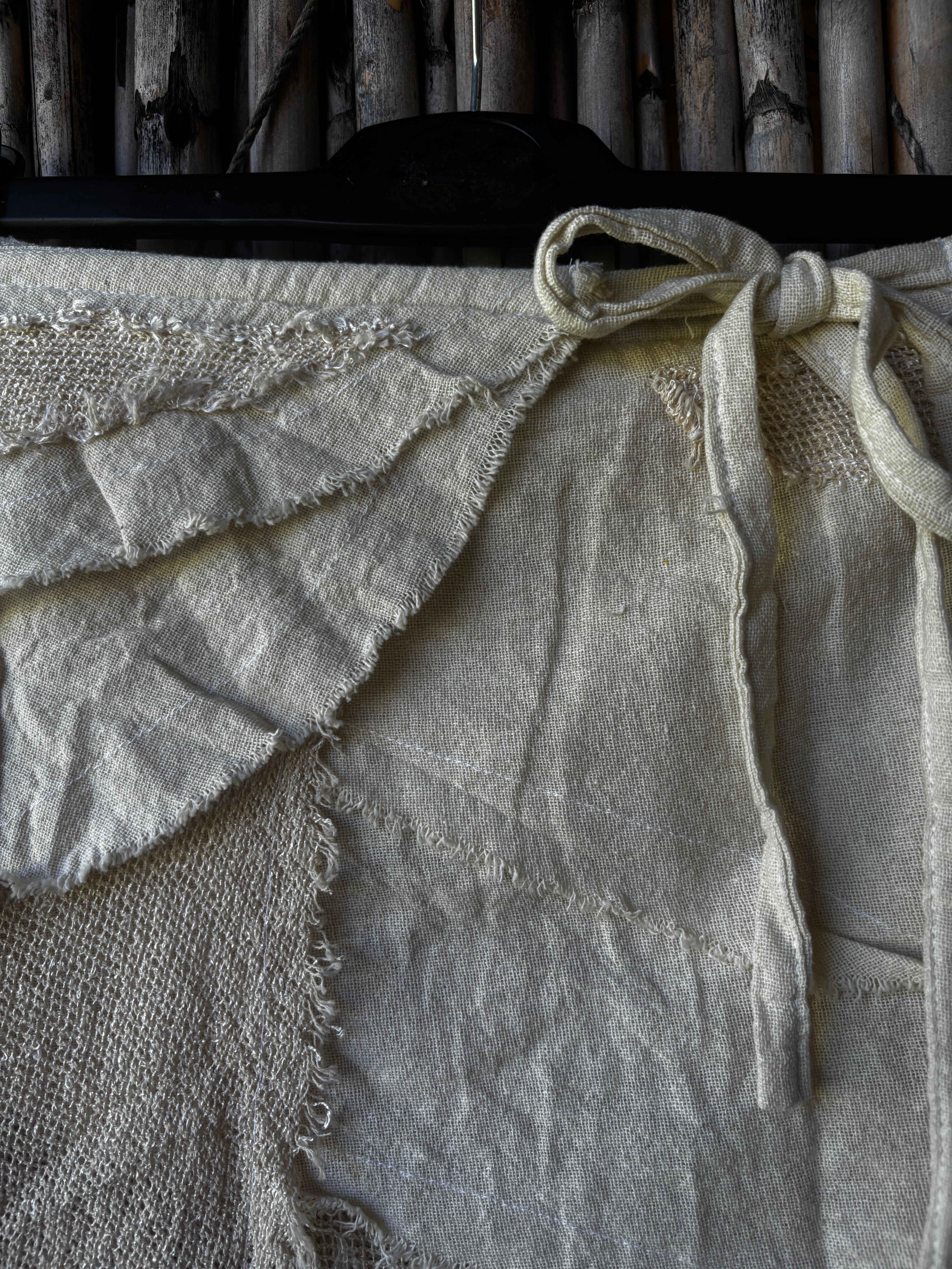 Bohemian Mesh Cotton Wrap Skirt