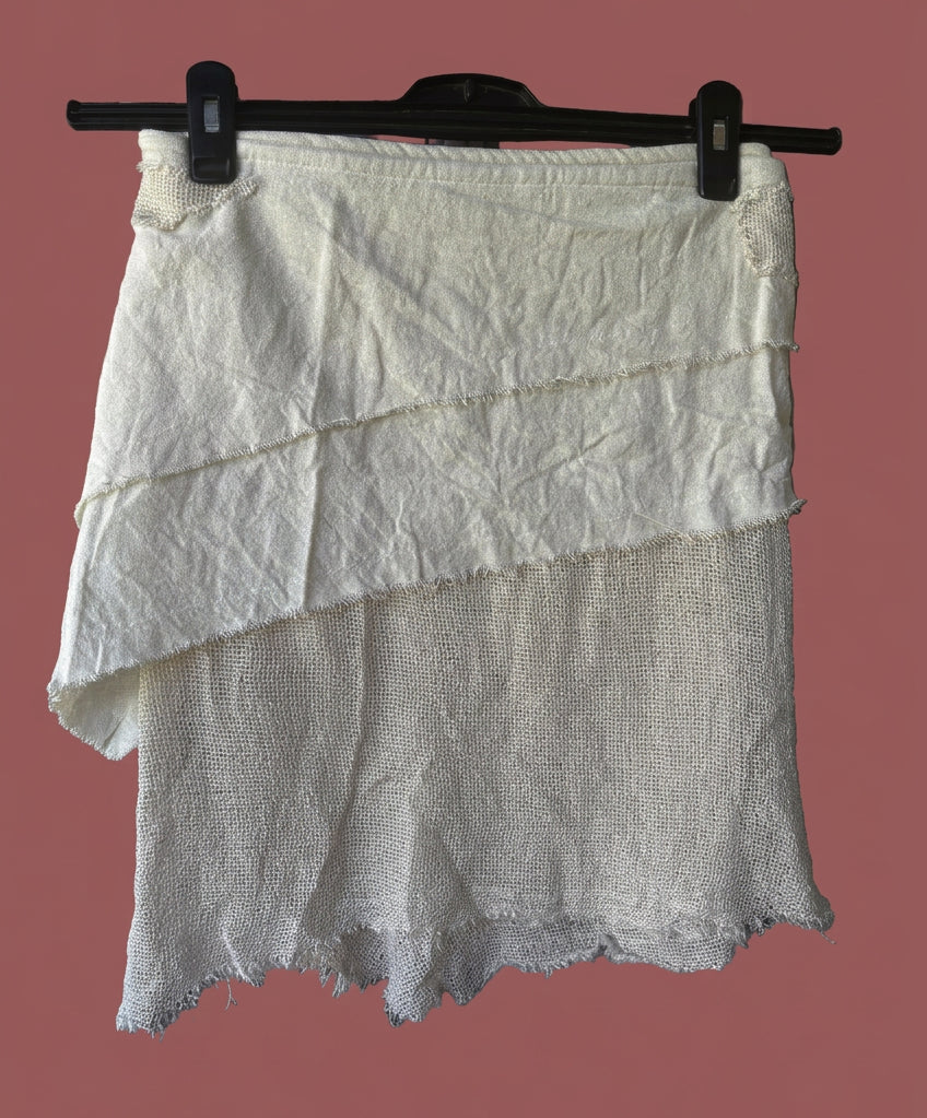 Bohemian Mesh Cotton Wrap Skirt
