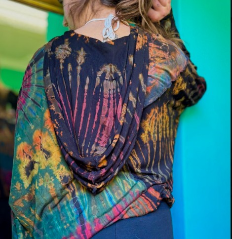 Tie-Dye Throw Top