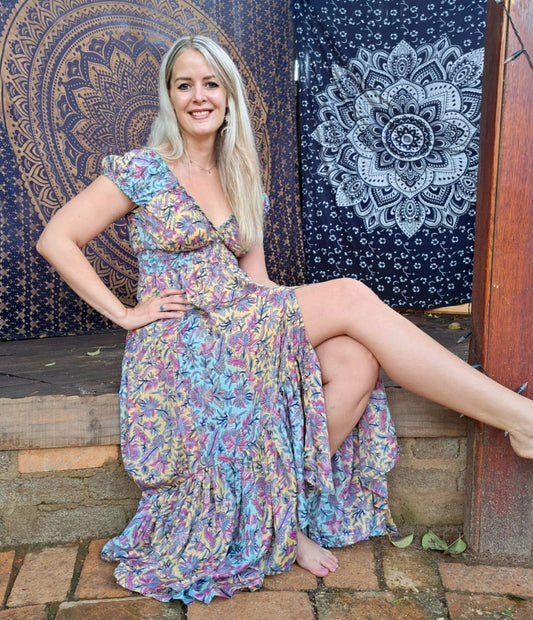 Whispering Willow Silk Dress