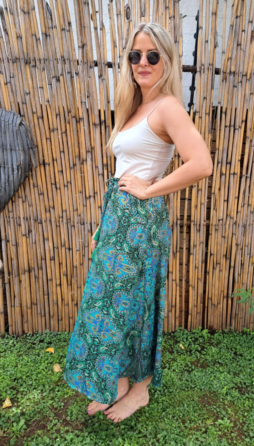 Enchanted Ivy Silk Skirt