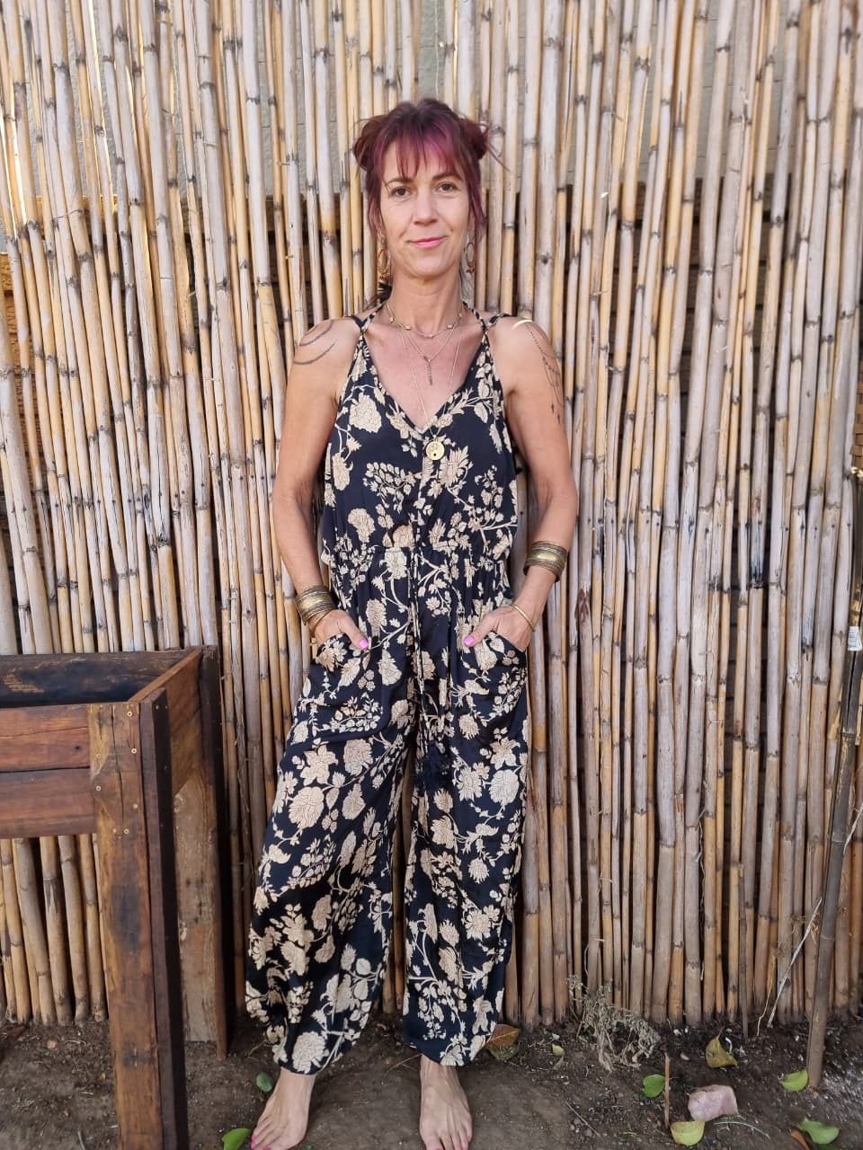 Volcanic View Silk Jumpsuit