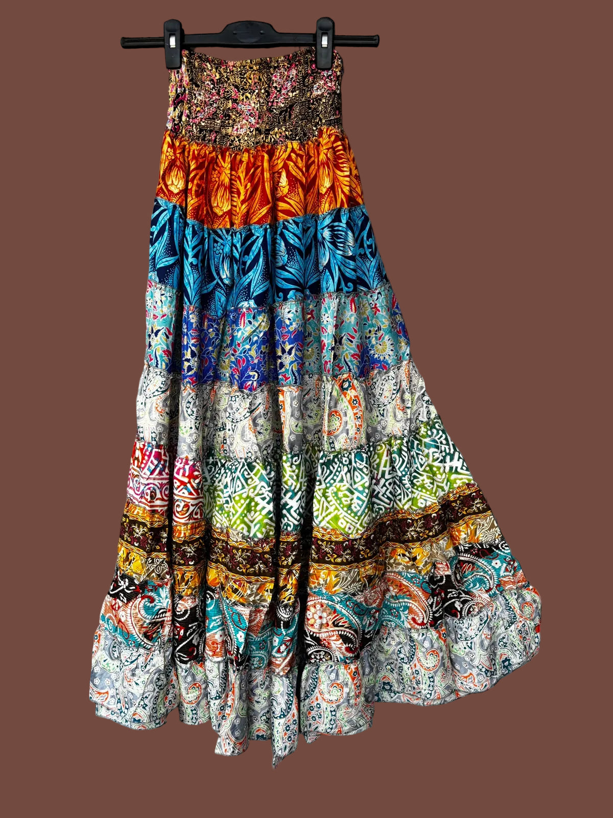 Wanderlust Patchwork Gypsy Skirt
