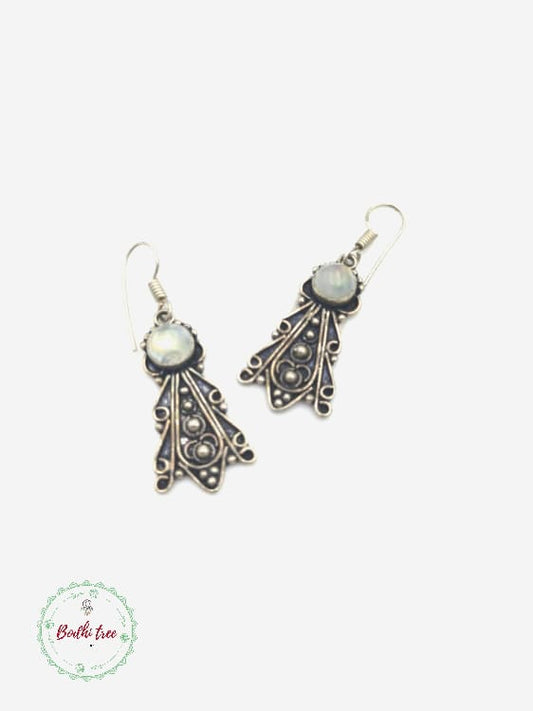 Moonstone Filigree Earrings