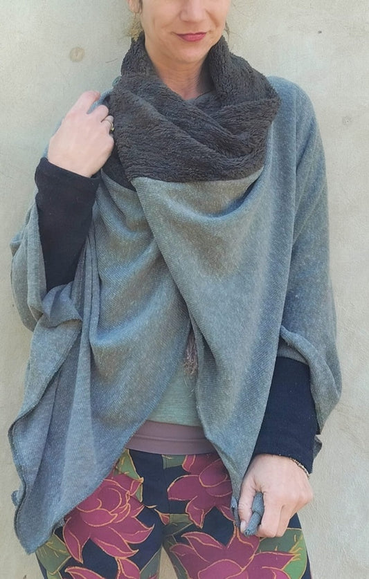 Knitted Poncho Wrap