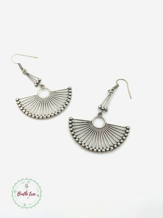 Silver Fan Earrings