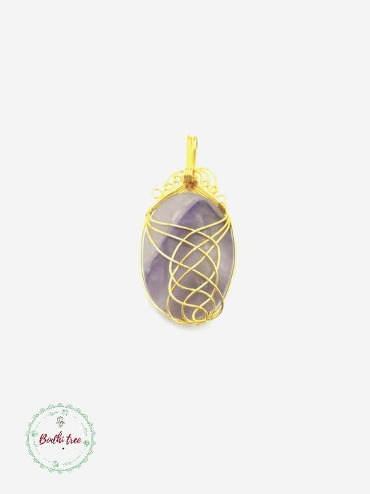 Amethyst Wire Wrapped Pendants