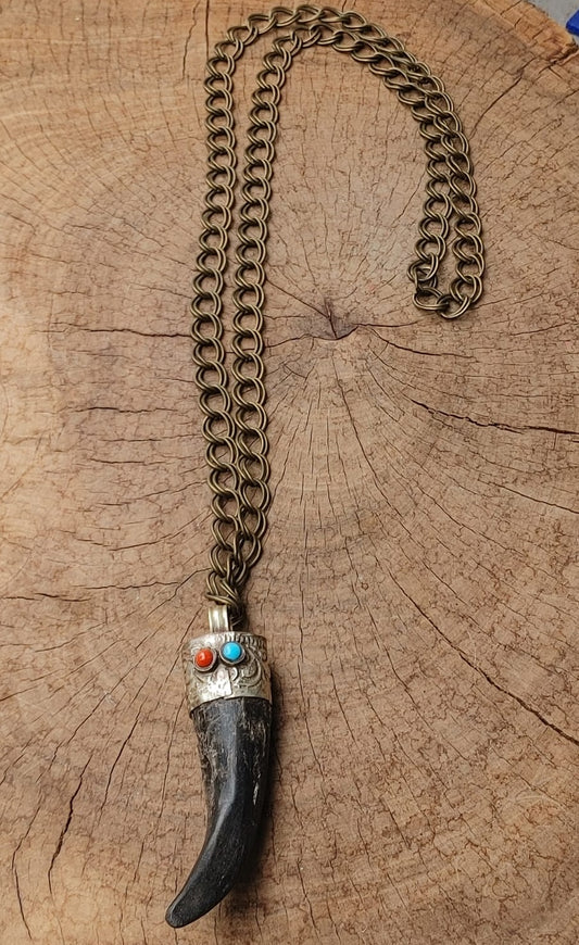 Tibetan Horn Necklace