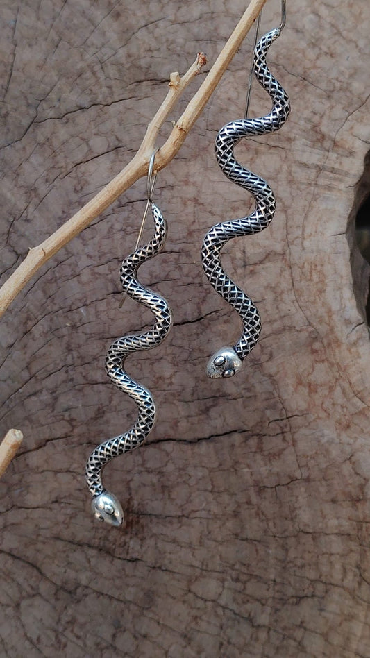 Snake Hang Earrings