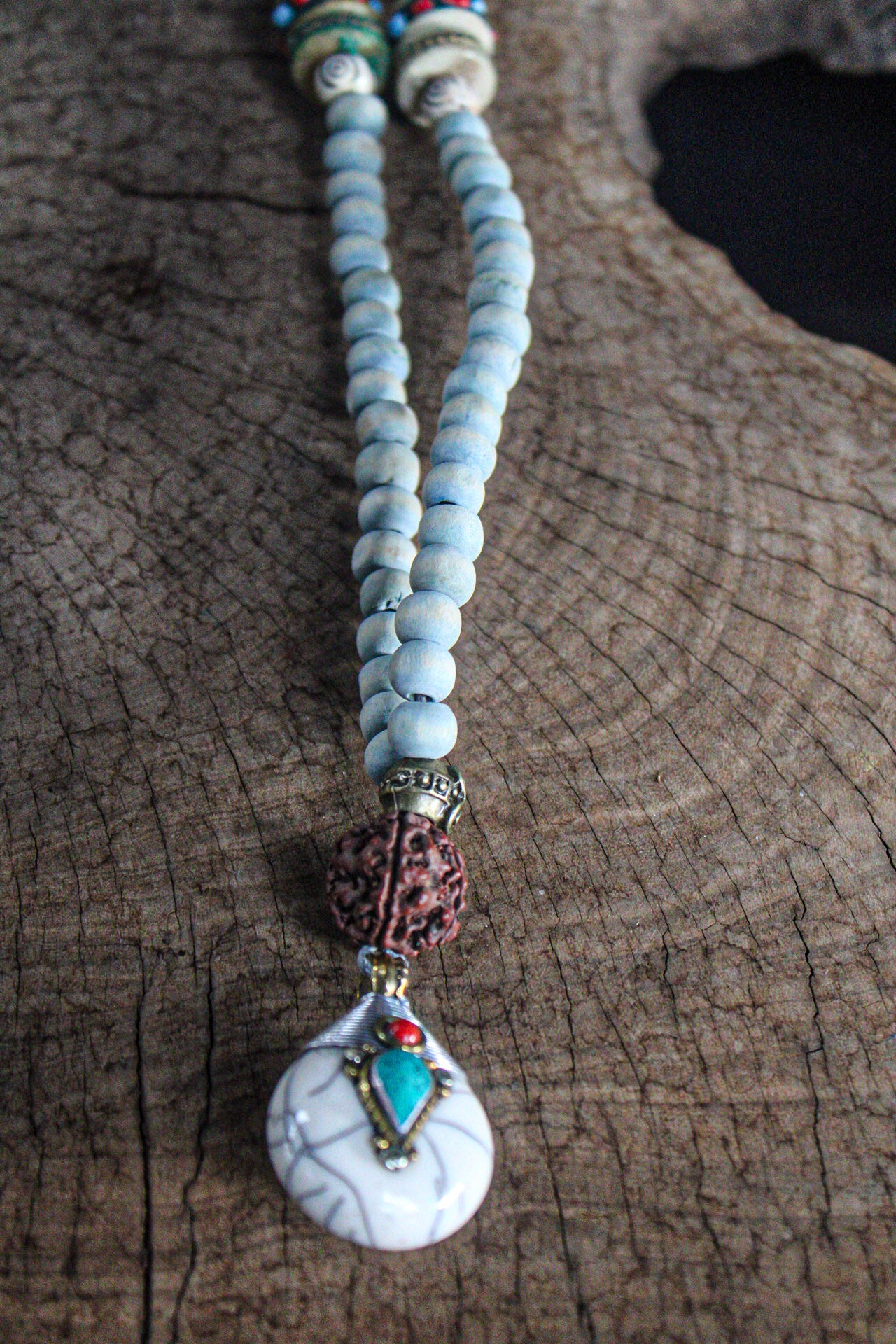 Tibetan Reversable Pendant Mala