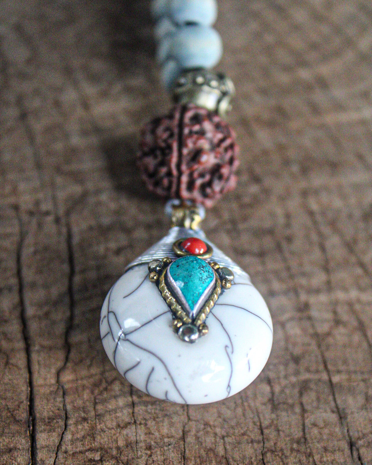 Tibetan Reversable Pendant Mala