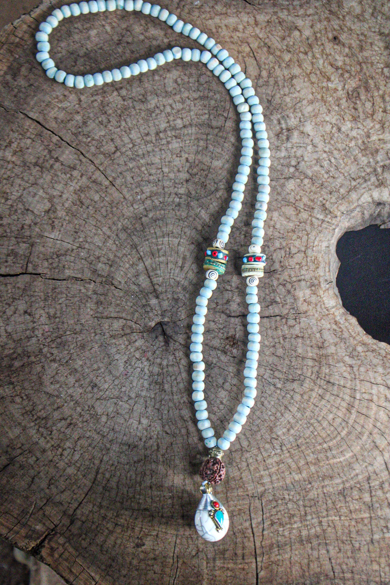 Tibetan Reversable Pendant Mala